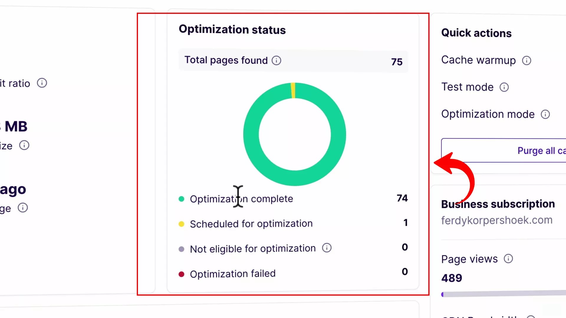 NitroPack Review 2026: Is it Worth the Hype? (Real Test Data) site speed optimization status on NitroPack
