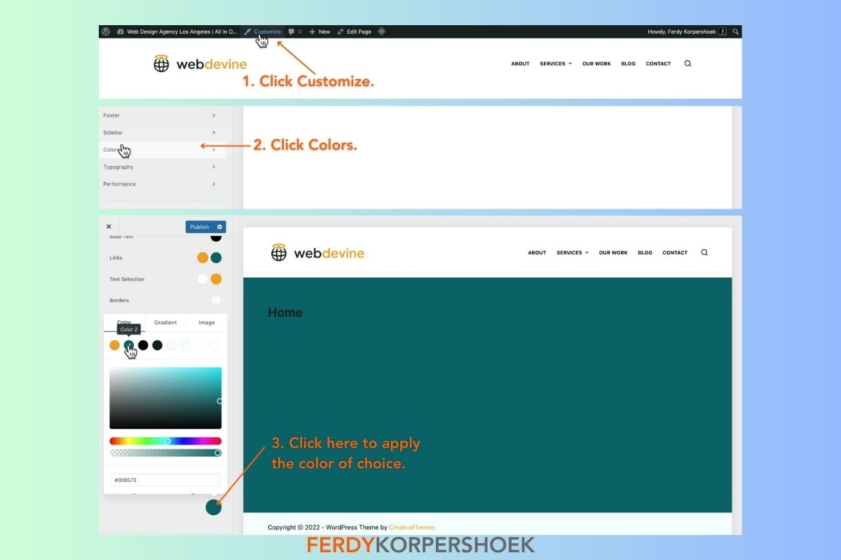 Change Background Color