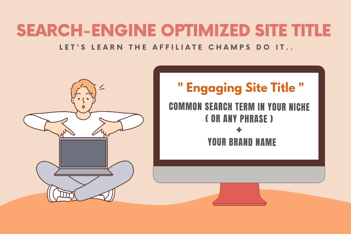 Divi Theme Tutorial: Complete WordPress Website Setup an illustration showing how to create a search engine optimized title for awebsite